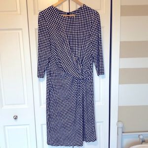 Anne Klein faux wrap dress